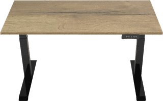 Euroseats Elektrisch Zit Sta Bureau 140 x 80 Zwart/Eiken