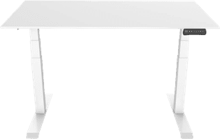 Euroseats Elektrisch Zit Sta Bureau 160 x 80 Wit/Wit