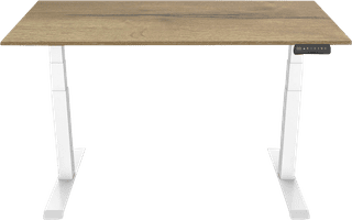 Euroseats Elektrisch Zit Sta Bureau 140 x 80 Wit/Eiken