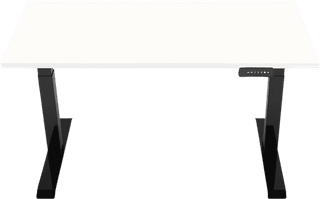 Euroseats Elektrisch Zit Sta Bureau 140 x 80 Zwart/Wit
