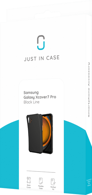 Just in Case Soft Design Samsung Galaxy Xcover7 Pro Back Cover Zwart