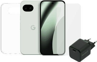Google Pixel 10a 128GB Lichtgroen 5G + Compleet Accessoirepakket