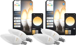 Philips Hue Kaarslamp White Ambiance E14 4-Pack