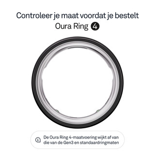 Oura Ring 4 Maat 7 Zwart