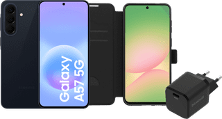 Samsung Galaxy A57 256GB Donkerblauw 5G + Basis Accessoirepakket