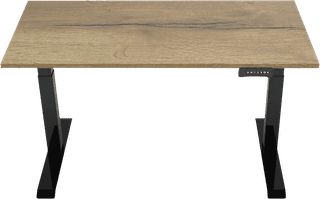 Euroseats Elektrisch Zit Sta Bureau 160 x 80 Zwart/Eiken