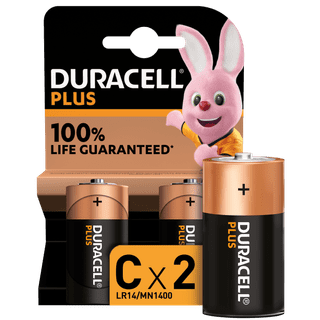 Duracell Alkaline Plus C-batterijen 2 stuks