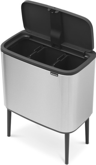 Brabantia Bo Touch Bin Prullenbak 3 x 11 liter Matt Steel Fingerprint Proof