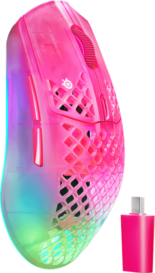SteelSeries Aerox 3 Gen 2 Draadloze Gaming Muis Magenta