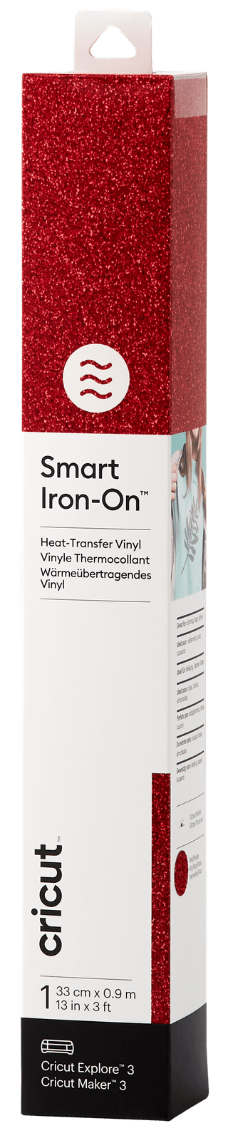 Cricut Smart Iron-on 33x91 Glitter Red