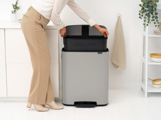 Brabantia Bo Prullenbak 60 Liter Soft Grey