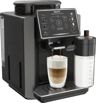 Krups Sensation Hot & Cold Milk EA914H Black