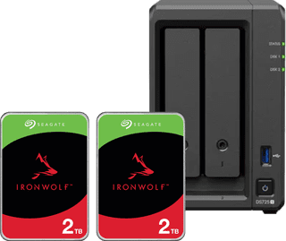 Synology DS725+ + Seagate Ironwolf 2TB Duo Pack