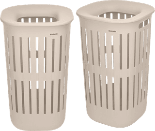 Brabantia Collect-It Wasmand 55 liter - Set van 2 -  Beige