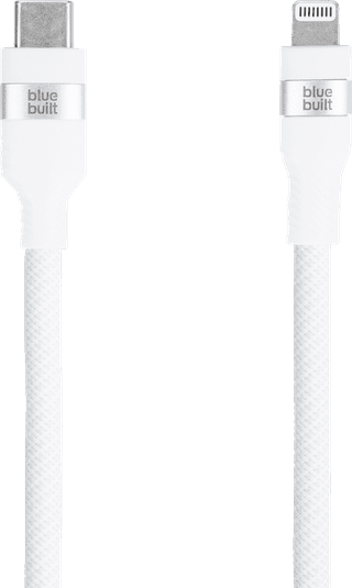 BlueBuilt Usb C naar Lightning Kabel 3m Nylon Wit