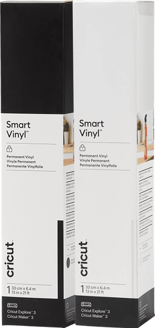 Cricut Smart Vinyl Permanent 33x640 Black and White Duo Pack
