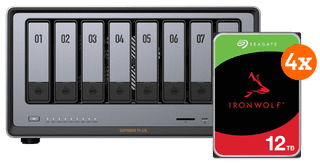 UGREEN NASync DXP8800 Plus + Seagate Ironwolf 12TB 4-Pack