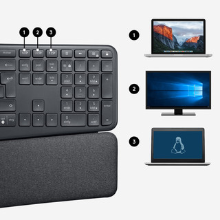 Logitech K860 Ergonomisch Draadloos Toetsenbord Qwerty