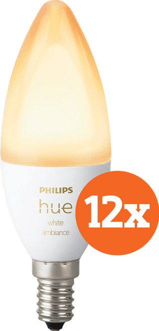 Philips Hue Candle Light White Ambiance E14 12-pack
