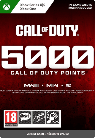 Call of Duty 5.000 Points Xbox Series X|S en Xbox One - Digitaal