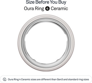 Oura Ring 4 Ceramic Maat 4 Cloud