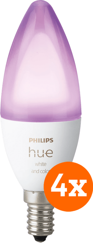 Philips Hue Candle Light White and Color E14 4-pack
