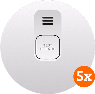 ELRO Blue Line CBFS36 Smoke Detector 5-pack (5 years)