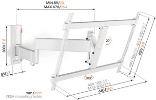 Vogel's Comfort 3645 White