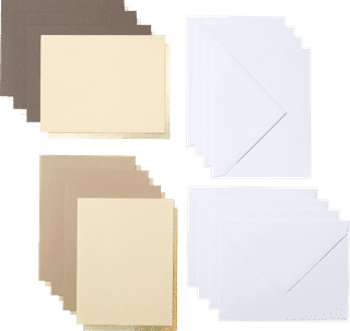 Cricut Cut-Away Cards Neutrals A2 (10.8x14cm) 8-pack
