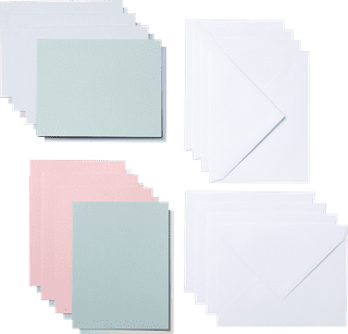 Cricut Cut-Away Cards Pastel A2 (10.8cm x 14cm) 8-pack