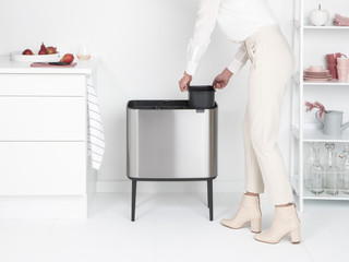 Brabantia Bo Touch Bin Prullenbak 3 x 11 liter Matt Steel Fingerprint Proof