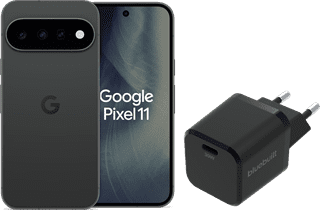 Google Pixel 11 512GB Zwart 5G + BlueBuilt Oplader met Usb C Poort 30W Zwart