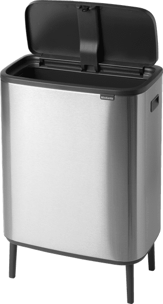 Brabantia Bo Touch Bin Hi Trash Can 60L with inner bucket Matt Steel Fingerprint Proof
