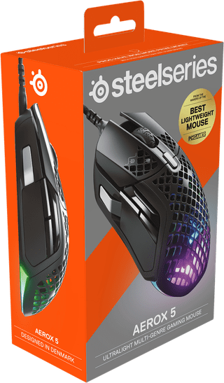 SteelSeries Aerox 5 Bedrade Gaming Muis Zwart