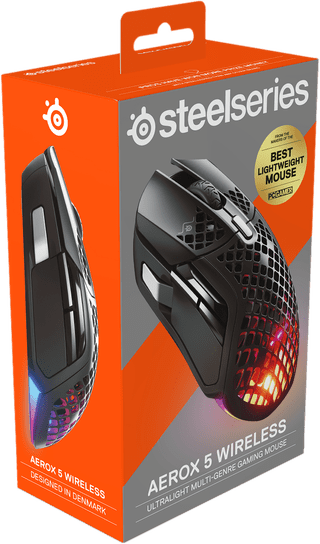 SteelSeries Aerox 5 Draadloze Gaming Muis Zwart