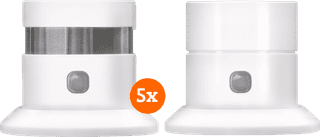 KlikAanKlikUit ZSDR-850 Smoke Detector (3 years) 5-pack + Carbon Monoxide Detector