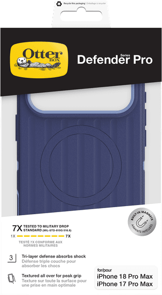 Otterbox Defender iPhone 18 Pro Max  / 17 Pro Max Full Body Case met MagSafe Blauw