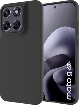 Just in Case Soft Design Motorola Moto G67 / G77 Back Cover Zwart
