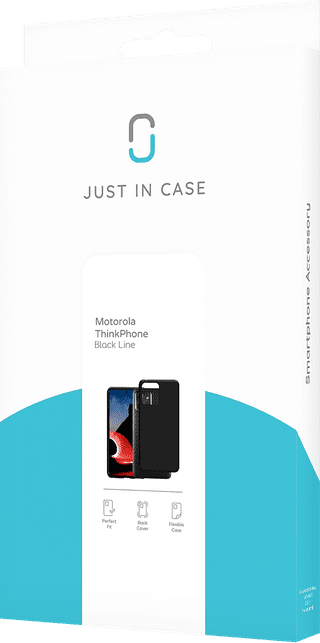 Just in Case Soft Design Motorola ThinkPhone Back Cover Zwart