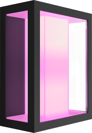 Philips Hue Impress muurlamp White and Color zwart breed