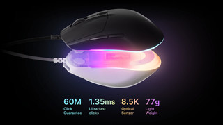 SteelSeries Rival 3 Gen 2 Gaming Muis Zwart