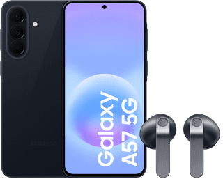 Samsung Galaxy A57 128GB Donkerblauw 5G + Samsung Galaxy Buds4 Zwart