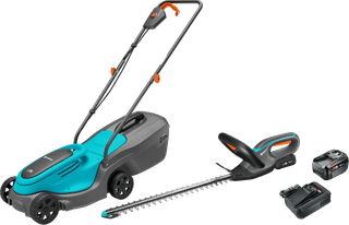 Gardena PowerMax 30/18V P4A Solo + Gardena EasyCut 45/18V + Bosch Starterset 18V 4,0 Ah