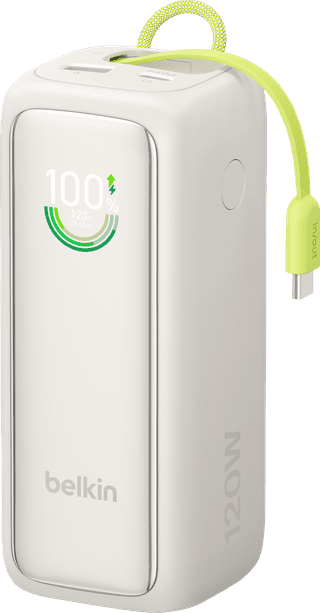 Belkin Powerbank 22.000 mAh met Snelladen 120 Watt Beige