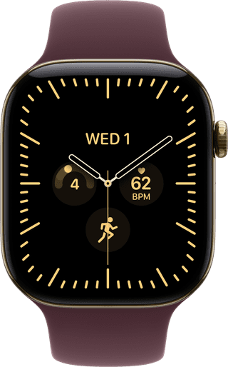 Apple Watch Series 12 Cellular 46mm Titanium Goud Sport Band M/L