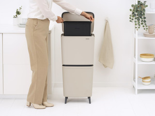 Brabantia SortUp Recycle Hi afvalemmer 20+25L Beige