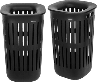 Brabantia Collect-It Wasmand 55 liter - Set van 2 -  Zwart