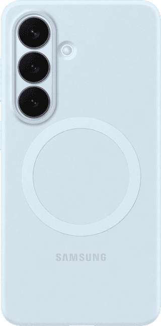Samsung Galaxy S26 Silicone Back Cover with Magnet Blue