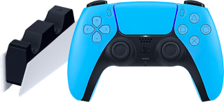 Sony PlayStation 5 DualSense Wireless Controller Starlight Blue + Charging Dock