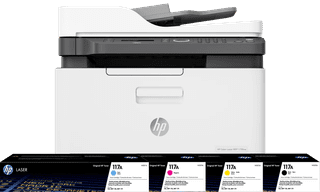 HP Color Laser MFP 179fnw  + 1 Extra Set Toner Cartridges
